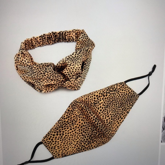 Face mask and matching head-wrap set - Picture 2 of 4